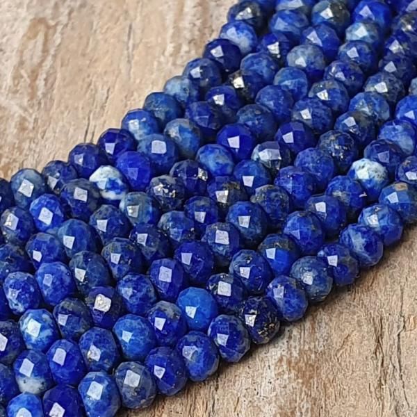 Lpisz lazuli 3x2 mm fnk csiszolt zsinr