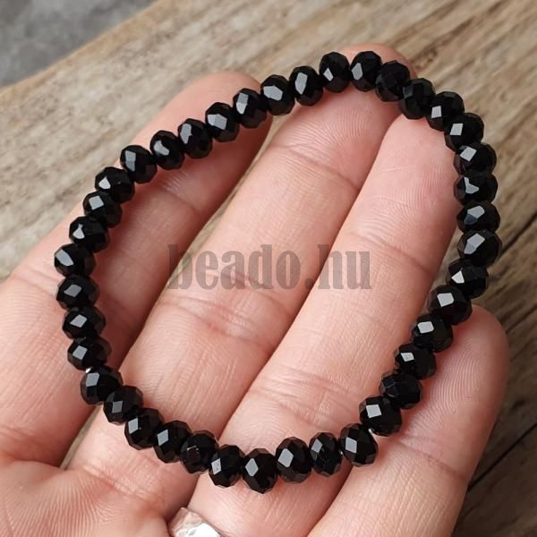 naramok-z-prirodneho-polodrahokamu-onyx-brusene-rondelky-4x6mm-elasticky-damsky-cierny-